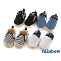 COD DSFGREYTRUYTU ✪B-BToddlers Baby Bays Canvas shoes Baby moccasins Soft bottom First walkers Bebe Anti-slip Baby shoes 0-18M