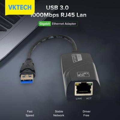Vktech ตัวแปลงเครือข่าย USB3.0เป็น Gigabit,อะแดปเตอร์อีเทอร์เน็ตคอมพิวเตอร์แบบมีสาย RJ45