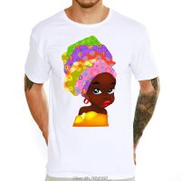 Elastic Feature Mens New Fashion African Girls Printed T Shirt Summer Tops High Quality Soft Tee T-shirt Harajuku Streetwear