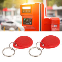 RFID Fob 100 ชิ้นกันน้ำเป็นมิตรกับสิ่งแวดล้อมน้ำหนักเบา RFID Proximity Key Fob Contactless 125KHz สำหรับเวลาและการเข้าร่วม