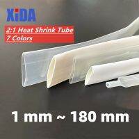 ❒❦☂ 1 Meter 2:1 Black Heat Shrink Tube 8 10 12 14 16 18 20 25 30 35 40mm Transparent Clear Shrinkable Tubing Sleeving Wrap Wire Kits