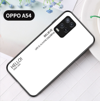 สำหรับ OPPO A54 Gradient กระจกเทมเปอร์เคสโทรศัพท์สำหรับ OPPO A54เคสโทรศัพท์แฟชั่น Coolent แก้ว