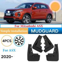 บังโคลนรถคุณภาพสูง4ชิ้นบังโคลนบานพับโคลนแผ่นกันกระเซ็นสำหรับ Mitsubishi ASX 2020 2021อุปกรณ์เสริมรถยนต์ชิ้นส่วนจักรยานอื่นๆ