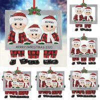 Family Members Christmas Tree Ornament Pendant Christmas Hanging Decoration For Home Reindeer Family 2 6 People New Year 2022