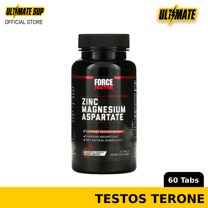 Force Factor, Zinc Magnesium Aspartate, 60 Tablets Lazada Singapore