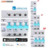 Shawader Ewelink Wifi Smart Circuit Breaker 1P/2P/3P/4P Switch Surge Protector 16A/32A/40A/80A Remote Control Alexa Google Home