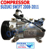 คอมเพรสเซอร์ ซูซูกิ สวิฟ อีโค่คาร์ 2006 - 2011 COM0039 Compressor Suzuki SWIFT Eco Car 2006 - 2011 คอมแอร์รถยนต์ คอมแอร์ คอมเพลสเซอร์  ซูซุกิ สวิป พ.ศ. 2549 ถึง 2554 อะไหล่ แอร์ รถยนต์