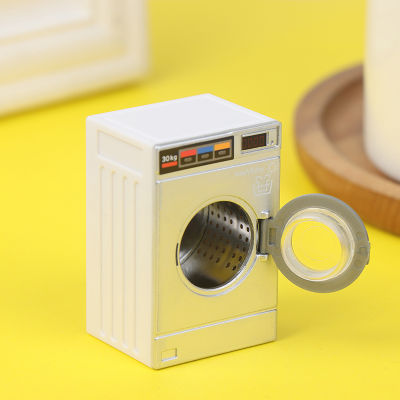 [The Lintas] 1:12บ้านตุ๊กตาเครื่องซักผ้ารูปแบบซักรีดเครื่องใช้ในบ้านของเล่นตกแต่ง