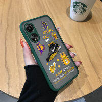 เคสสำหรับ OPPO A78 4G บาสเก็ตบอลสร้างสรรค์ Jersey,เคสโทรศัพท์แบบแข็งมีน้ำค้างแข็งโปร่งใสการออกแบบลวดลายด้านหลังกันกระแทกเคสป้องกันกล้อง