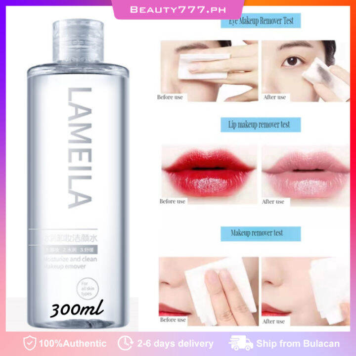 300ml LAMEILA Makeup Cleansing Remover Large Bottle Deep Cleaning Mild Nonirritating Lip Eye