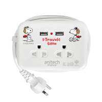 รางปลั๊กไฟ 2 ช่อง 2 USB ANITECH SNP-H9022 16 แอมป์ 1.1 เมตร สีขาวPOWER STRIP ANITECH SNP-H9022 2-OUTLET 2-USB 16A 1.1M WHITE **ราคารวม Vat แล้วค่ะ ไม่มีบวกเพิ่ม**