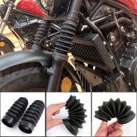 ❖✖รองเท้าบูทหุ้มข้อยางสำหรับ Honda Rebel 500 300 CMX300 CMX500 CMX 300 500อุปกรณ์เสริมตะเกียบหน้าฝาครอบกันฝุ่นตัวหน่วงการสั่นสะเทือน