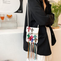 Xiaohongshu Internet Celebrity Same Style Multicolored Tassel Mobile Phone Bag 2022 New Casual Shoulder Bag