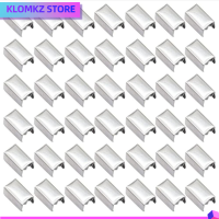 KLOMKZ 200pcs 11x6mm ที่หนีบโลหะ ปรับได้ปรับได้ เงินสีเงิน เงินจีบจีบ แคลมป์รัด โลหะสำหรับตกแต่ง ปลายจีบรัด ทำเครื่องประดับ DIY