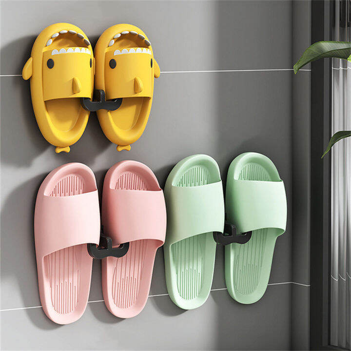 non-slip-drying-simple-mounted-slippers-rack-bathroom-storage-shoe-hook