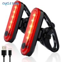 Rear Tail USB Rechargeable Ultra Taillights Bicycle/Helmet to Install for Cycling Safety