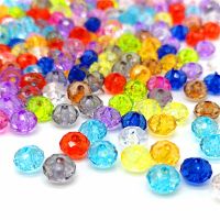 8/10/12/14mm Transparent Beads Faceted Acrylic Beads Loose Spacer Beads for Handmade DIY Necklace Bracelet Jewelry Making DIY accessories and others