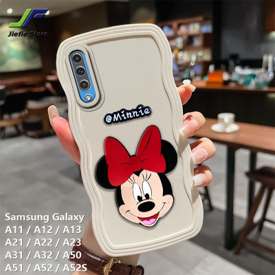 JieFie เคสโทรศัพท์มินนี่น่ารักสำหรับ Samsung Galaxy,A11/A12 / A13 / A21 / A22 / A23 / A31 / A32 / A50 / A51 / A52 / A52S ขอบคลื่นนุ่มเคส iPhone ปกป้องกล้อง TPU