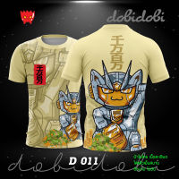 เสื้อยืดพิมพ์ลาย ผ้ากีฬา คอกลม สไตล์สตรีทแวร์  Dobidobi รุ่น D 011 สีขาว สีดำ สีชมพู สีเบจ