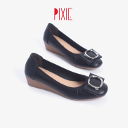 Giày Búp Bê Đế Xuồng Da Thật Khoá Tròn Pixie X665