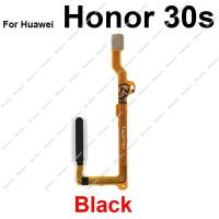 Power เครื่องสแกนลายนิ้วมือ Touch Sensor Flex Cable สำหรับ Honor 30S 30 Lite V30Lite V30Pro ปุ่ม Home ลายนิ้วมือ Flex Part