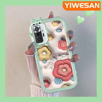 เคส Chenyyka สำหรับ Xiaomi Redmi Note 10 Pro Max เคสแฟชั่นลายดอกไม้สีรุ้ง3D สีสันสดใสเลนส์กล้องถ่ายรูปป้องกันสัตว์ประหลาดน้อยน่ารักเคสมือถือกันกระแทกและรอยขีดข่วนเคสป้องกัน