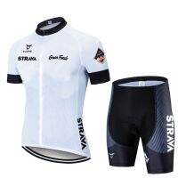 2021 STYLE STRAVA Cycling Team Jersey 20D Bike Shorts Set Ropa Ciclismo MenS MTB Summer Pro Bicycling Maillot Bottom Clothing