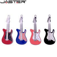 JASTER Crystal guitar pen drive musical instrument usb flash drive gift pendrive 4GB 16GB 32GB 64GB metal guitars memory stick