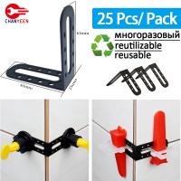 5-25Pcs Tile Leveling System Clips Male Angle For Floor Wall Tile Leveler Spacers Locater Adjuster Laying Construction Tools