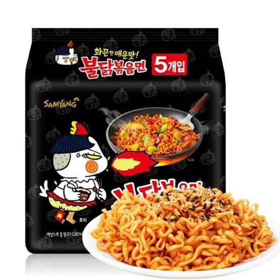 แพ็ค-5-ห่อ-มาม่าเกาหลี-รส-ฮอท-ชิคเก้น-ราเม็ง-ซัมยัง-samyang-hot-chicken-flavor-ramen-ราเม็งกึ่งสำเร็จรูป