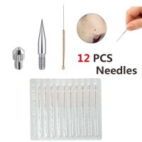 12Pcs/Set Tattoo Needles For Laser Plasma Pen Micro Skin Dark Spot Mole Tattoo Removal Machine Beauty Tool