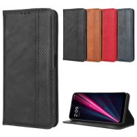 [COD] Compatible with REVVL 6 5G Wallet Cover Magnetic Buckle Card Insert Flip Leather