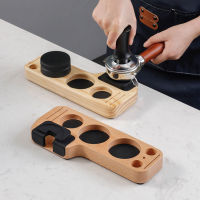 Universal ไม้กาแฟ Tamper Stand Presser สำหรับ Espresso Puck หน้าจอ Tamping Station Distribution Lever เครื่องมือ Tamper Mat