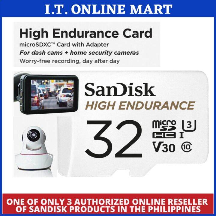 Sandisk 32GB High Endurance Micro SD Card for Dashcam CCTV♒ Lazada PH