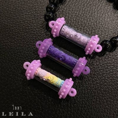 Leila Amulets แปดเซียน ราชาโชค Jelly Baby Leila Collection plastic case limited สีม่วง (พร้อมกำไลหินฟรีตามรูป)