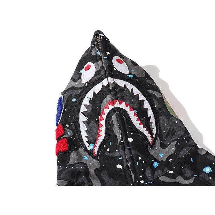 bape-แฟชั่นใหม่หลวมพิมพ์ดาวแขนยาวคลุมด้วยผ้าเสื้อกันหนาวที่ชื่นชอบ