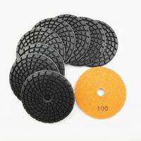 SHDIATOOL 9pcs Dia 100mm Diamond Resin Bond Concrete Polishing Pads Repairing For Beton Dia 4inch Floor Renew Sanding Discs