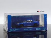 Nissan GTR R34 V-SPEC-II Gule Blue Carbon 1:64 (STANCE HUNTERS)