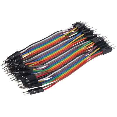 40 x 10 cm breadboard jumpers Plug Male to Male Jumper Wires Cables