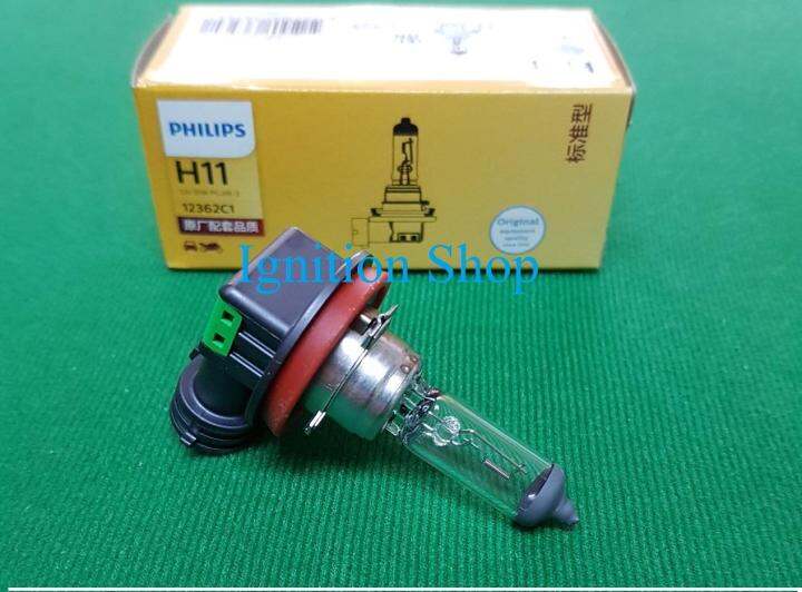 หลอดไฟ-philips-h11-12v-55w-pgj19-2-12362c1-จำนวน-1-หลอด