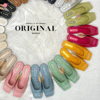 MiniB "" #mnb026 - รองเท้าแตะเก็บทรงเท้า ลายปั๊ม (รวมสี Collection แรก)