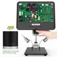 Andonstar AD208S Digital Microscope 260X 8.5 Inch LCD Screen USB Microscope Adjustable 1080P Scope for SMT/PCB Soldering Tool