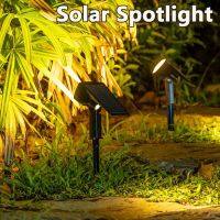 1Pcs Solar Powered 7LED Lamp Adjustable Solar Spotlight In-Ground IP65 Waterproof Landscape Wall Light Outdoor Lighting