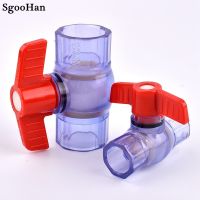 【CW】 1pc Transparent Socket Garden Irrigation Aquarium UPVC Pipe Coupler Fittings I.D 20 63mm