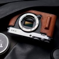 Mr.Stone Camera Case Handle Protective Case Bodysuit for Fujifilm X-E4 XE4 Genuine Leather