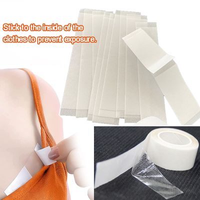 20p Double-Sided Tape for Fashion Clothes Secret Body Adhesive Bra Strip Anti Exposure Waterproof Dress Safe Clear Lingerie Tape Adhesives  Tape