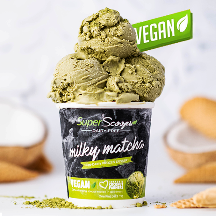 Super Scoops DairyFree Vegan Ice Cream Milky Matcha Lazada PH