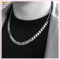 SNSQDYW0010 ทุกเพศ เท่ห์ ฮิปฮอป โซ่หนา ๆ กอธิค ร็อค ฮิปฮอป พังก์ Choker จี้ สร้อยคอโซ่