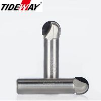 Tideway 1pcs Diamond Round Cove Box Router Bit PCD CVD Coating End Mill Milling Cutter เครื่องมือ สําหรับไม้ 1/2 Shank Round Nose Bits