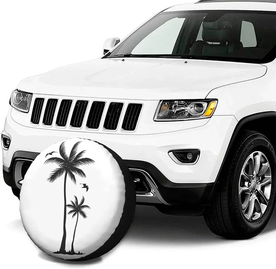 NanTongMu Spare Tire Cover Universal Tires Cover Palm Trees and Birds Car Tire  Cover Wheel Weatherproof and Dust-Proof UV Sun Tire Lazada